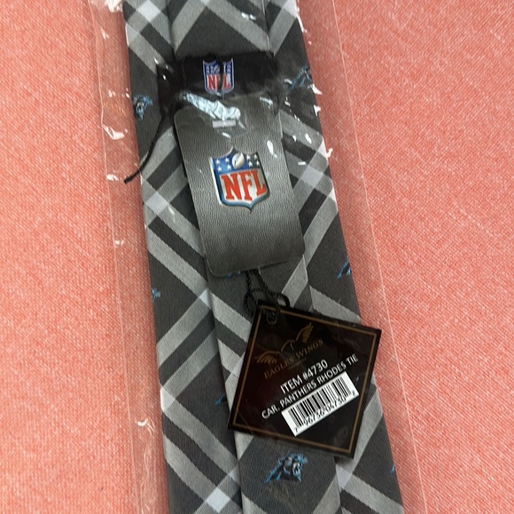 NEW Carolina Panthers Rhodes NFL Tie Men’s Neck Tie Accessory Keep Pounding NC - Picture 5 of 6